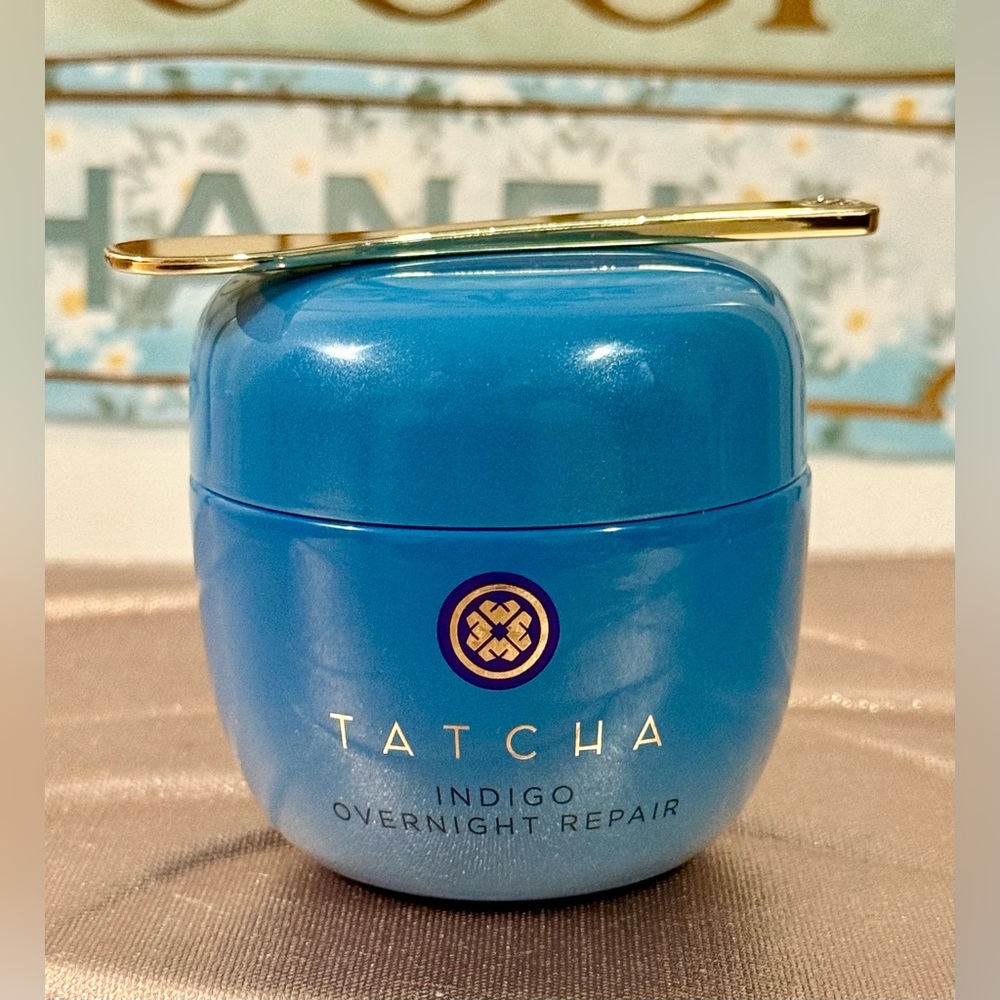 Tatcha Indigo Overnight Repair Cream 50ml/1.7fl oz. New with spatula. 🩵